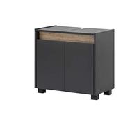 Schildmeyer 146318 Cosmo Meuble sous-lavabo, Anthracite, Moyen, 57 x 54,5 x 33 cm