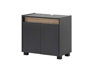 Schildmeyer 146318 Cosmo Meuble sous-lavabo, Anthracite, Moyen, 57 x 54,5 x 33 cm