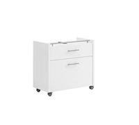 Schildmeyer 147475 Trient Meuble sous-lavabo, Blanc Mat, 67 x 35 x 61,6 cm