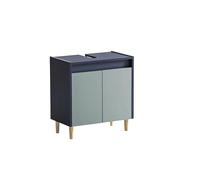 Schildmeyer 157032 Lovis Meuble sous-Vasque - Dimensions : 56,9 x 33 x 60,1 cm - Bleu Nuit/Bleu Pigeon