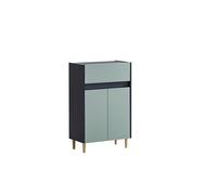 Schildmeyer 157064 Lovis Meuble Bas - Dimensions : 56,9 x 33 x 90,3 cm - Bleu Nuit/Bleu Pigeon