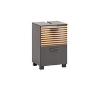 Schildmeyer 158580 Katta Meuble sous-lavabo, Anthracite/Aspect Panneau Acoustique, 40,2 x 35 x 60,8 cm