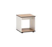 Schildmeyer 158595 Katta Tabouret, Blanc mat/aspect panneau acoustique, 40 x 40 x 42 cm