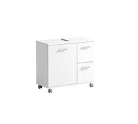 Schildmeyer 158814 Palermo Meuble sous-lavabo, Blanc Mat, 65,1 x 32,0 x 60,0 cm
