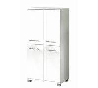 Schildmeyer 159193 Buffet Haut, Blanc Mat, 60 x 32,5 x 117 cm