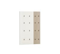 Schildmeyer Alexa 701955 Ensemble Panneau À Crochets, Aspect Panneau Acoustique/Beige Crème, 73,5 x 2,6 x 109 cm