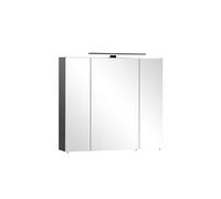 Schildmeyer Armoire à Miroir Malte, matériau Bois, Noir Mat, 80 x 16 x 74,4 cm