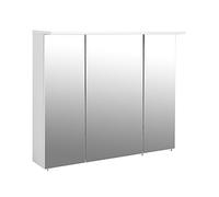 Schildmeyer Armoire De Toilette avec Miroir, Panneau De Particules Revêtu De Mélamine, Blanc, 90 x 16 x 72,3 cm