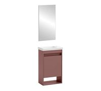 Schildmeyer Avio 160733 Ensemble de Salle de Bain pour invités avec lavabo et Miroir Mauve