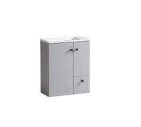 Schildmeyer Balto 157397 Lavabo, Gris Platine, 50,0 x 25,0 x 60,0 cm