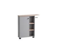 Schildmeyer Balto 157452 Armoire de Niche, Gris Platine/décor chêne Sauvage, 70,7 x 17,0 x 76,8 cm