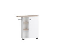 Schildmeyer Balto 157453 Armoire de Niche, Blanc Craie/chêne Sauvage, 70,7 x 17,0 x 76,8 cm