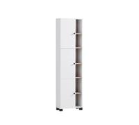 Schildmeyer Balto 157483 Armoire Haute, Décor Blanc Craie/chêne Sauvage, 44,9 x 23,4 x 167,6 cm