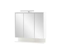 Schildmeyer Carlos 149541 Armoire À Miroir, Matériaux en Bois, Blanche, 65 cm avec Étagère