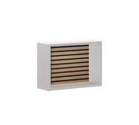 Schildmeyer Ekko 154175 Étagère, Blanc Mat/Aspect Panneau Acoustique, 40,2 x 15,7 x 12,5 cm