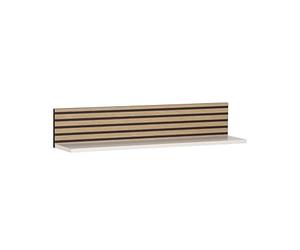 Schildmeyer Ekko 158303 Étagère De Rangement, Blanc Mat/Aspect Panneau Acoustique, 80 x 17,3 x 15,7 cm