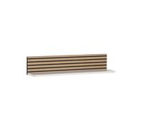 Schildmeyer Ekko 158303 Étagère De Rangement, Blanc Mat/Aspect Panneau Acoustique, 80 x 17,3 x 15,7 cm