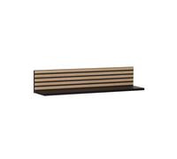 Schildmeyer Ekko Étagère 158302, Noir Mat/Aspect Panneau Acoustique, 80 x 17,3 x 15,7 cm