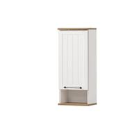 Schildmeyer Jelda 154139 Placard Mural, Blanc Mat/Décor Maison de Campagne en chêne, 30,3 x 20,5 x 70,8 cm