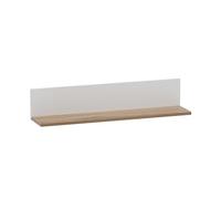 Schildmeyer Jelda 156456 Étagère, Blanc mat/chêne, 80 x 17,3 x 15,7 cm