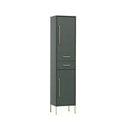 Schildmeyer Kent 151127 Armoire Haute Vert forêt/doré 40,5 x 33,1 x 184,3 cm