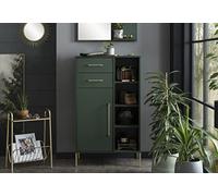 Schildmeyer Kent 151130 Buffet Haut, Vert forêt/doré, 67,1 x 33,1 x 117,4 cm