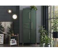 Schildmeyer Kent 701758 Armoire Haute, Vert forêt/doré, 67,1 x 33,1 x 184,3 cm