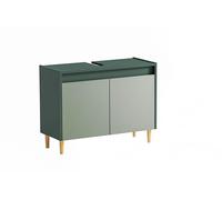 Schildmeyer Lovis 157033 Meuble sous-lavabo, Vert forêt/Pistache, Environ 80 x 33 x 60,1 cm