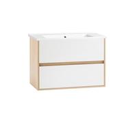 Schildmeyer Mali 701791 Lavabo, décor chêne Clair/Blanc Mat
