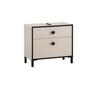 Schildmeyer Edda 159682 Meuble sous-lavabo, Beige Crème, 65,1 x 33 x 59,1 cm