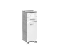 Schildmeyer Nitro Buffet Haut 136973, matériau Bois, Gris Pierre/Blanc Mat, Armoire midi