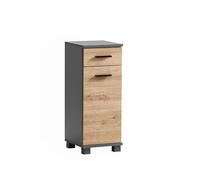 Schildmeyer Palermo 157629 Meuble Bas Anthracite/chêne Artisan 30,3 x 32,6 x 75,3 cm