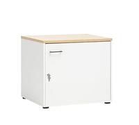 Schildmeyer Solea 158844 Meuble Polyvalent Verrouillable, Blanc Mat, 67,1 x 60 x 60 cm