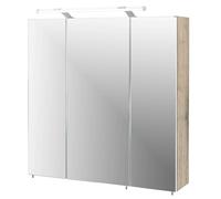 Schildmeyer Trient 133075 Armoire De Toilette avec Miroir, Décor Chêne Sauvage, 70,0 x 16,0 x 75,0 cm