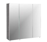 Schildmeyer Trient Armoire à Miroir, avec décor en Bois, décor frêne Gris, 71 x 70 x 16 cm, 70 cm