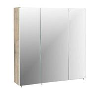Schildmeyer Trient Armoire de Toilette avec Miroir, Décor Bois, Chêne Sauvage, 71 x 70 x 16 cm