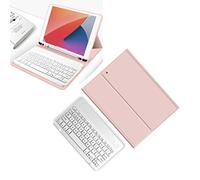 Schimer Clavier de Tablette sans Fil avec commodité Magnétique et Touches de Raccourci pour Tablette iOS 10,2 Pouces, Comprend Un étui de Protection et Un Porte-Crayon (#1)