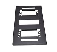 Schimer Plaque de Montage pour Boîte à Outils Demi-largeur, Base | Compatible avec le Système de Rangement Klein, Construction en Acier Massif, Revêtement en Poudre Noire, Montage par Boulon