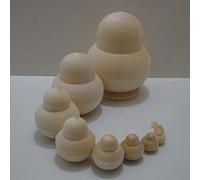 Schimer Poupées Gigognes Russes Non Peintes, 10 Pièces, Cadeaux (comme