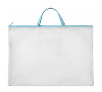 Schimer Sac à Main maillé A2 avec Poignée Zip, Art Plastique Imperméable | Matériau PVC Durable, Design Respirant pour étudiants en Art, Enseignants, Croquis en Extérieur, Rangement sans Plis, livré