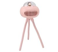 Schimer Ventilateur de Poussette Portable sans Pales 4 Vitesses Flexible | Petit Ventilateur à Pince à Piles, Moteur sans Balais à Faible Bruit, Corps en Silicone ABS, pour Camping, Voyage, Bureau,