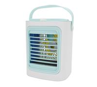 Schimer Ventilateur Personnel par évaporation, Ventilateur de Bureau | Mini Ventilateur sans Fil USB Silencieux, Lumière Douce 7 Couleurs, Refroidissement par Brume Nano, Léger 480 G pour