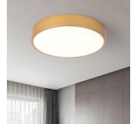 Schindora Or Plafonnier LED,Ø30Cm MéTal 24W Luminaires IntéRieur 3 Couleurs Cadran Cuisine Lampe 3000K/4500K/6000K Rond plafonnier salon Pour Garage Atelier