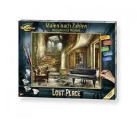 Schipper Peinture par numéros Lost Place pour adultes avec pinceaux et peintures acryliques 40x50 cm