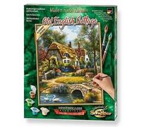Vieux Cottage anglais - peinture par numéros