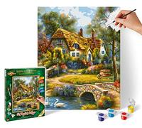 Vieux Cottage anglais - peinture par numéros
