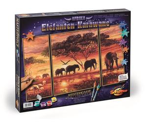 Schipper 609260455 - Dessins Numérotés - Elefanten-Karawane (Triptyque) - Neuf