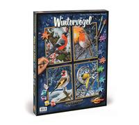 Schipper 609340661 - Malen Selon Payer - Wintervögel (Quattro) - Neuf