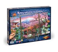 Schipper 609260751 - Peinture par numéro - Fleur de cerisier au Japon, Triptyque 50 x 80 cm