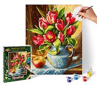 Schipper Noris 609240796 Tableau par numéros Bouquet de tulipes 24 x 30 cm